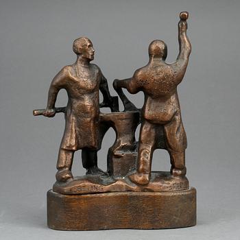 SKULPTUR, brons, Allan Ebeling, Torshälla.