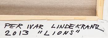 Per Ivar Lindekrantz, PER-IVAR LINDEKRANTZ, oil on canvas, signed and dated 2013 on verso.
