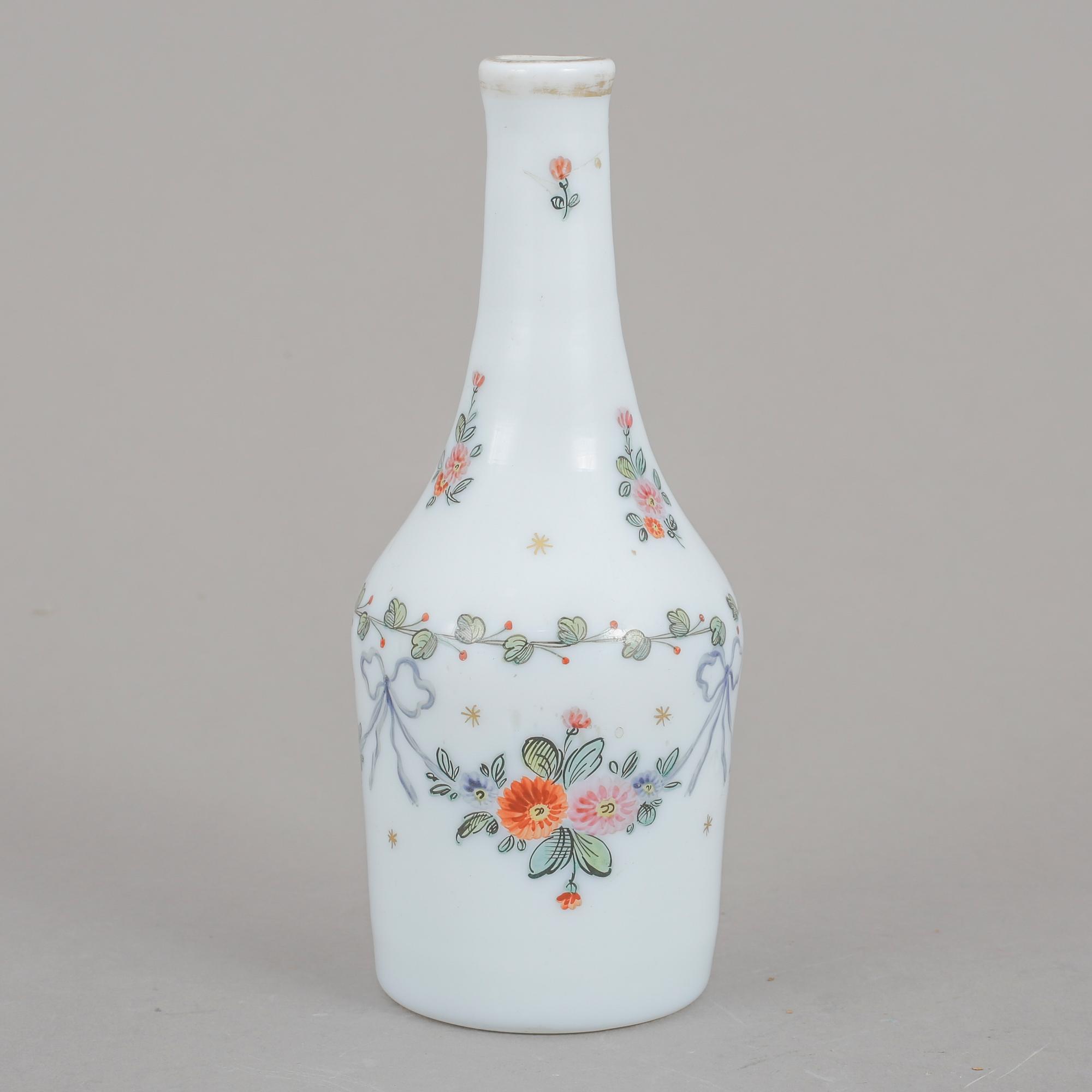 FLASKA, opalglas, 1800-tal.