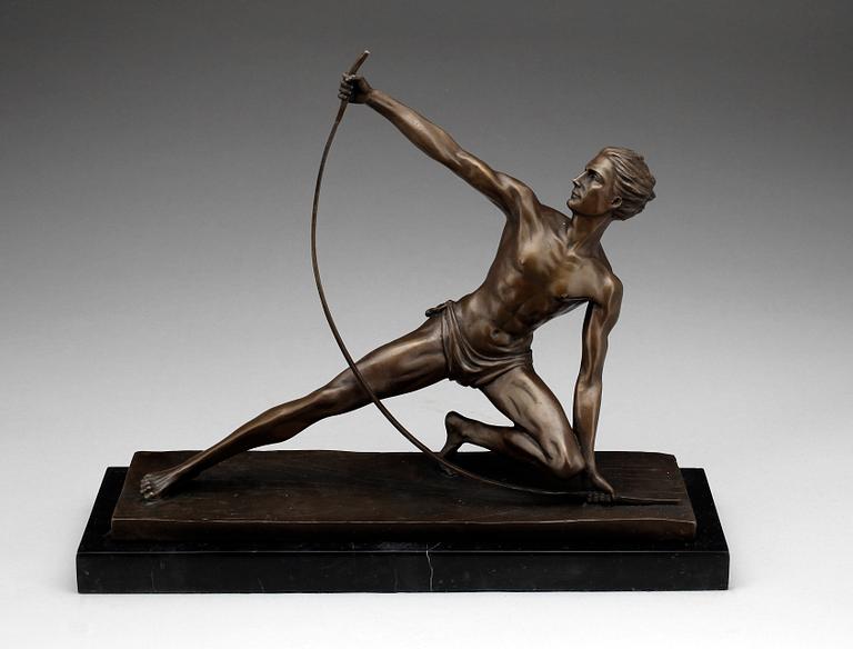 OKÄND KONSTNÄR, brons, sign G Michel, 1900-tal.