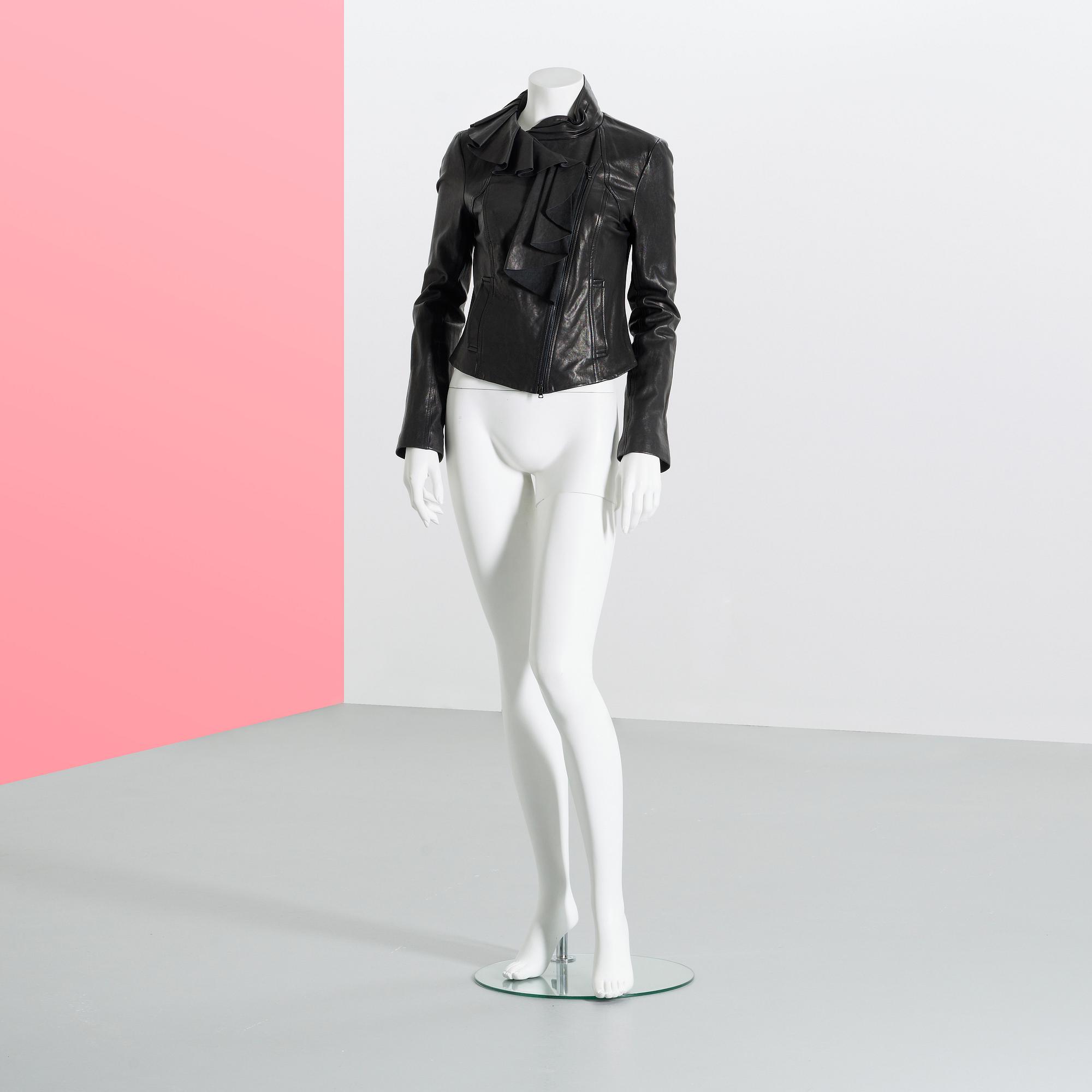 LEATHERJACKET, Diana von Furstenberg, size 6.