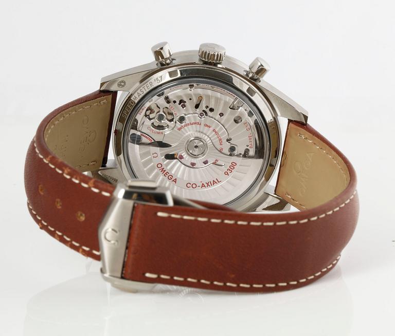 OMEGA, Speedmaster '57, Chronometer, "Tachymètre Base 1000", kronograf, armbandsur, 41,5 mm,