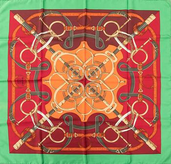 Hermès, scarf "Eperon D'or".