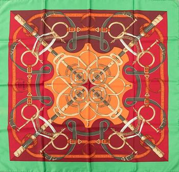 Hermès, scarf "Eperon D'or".