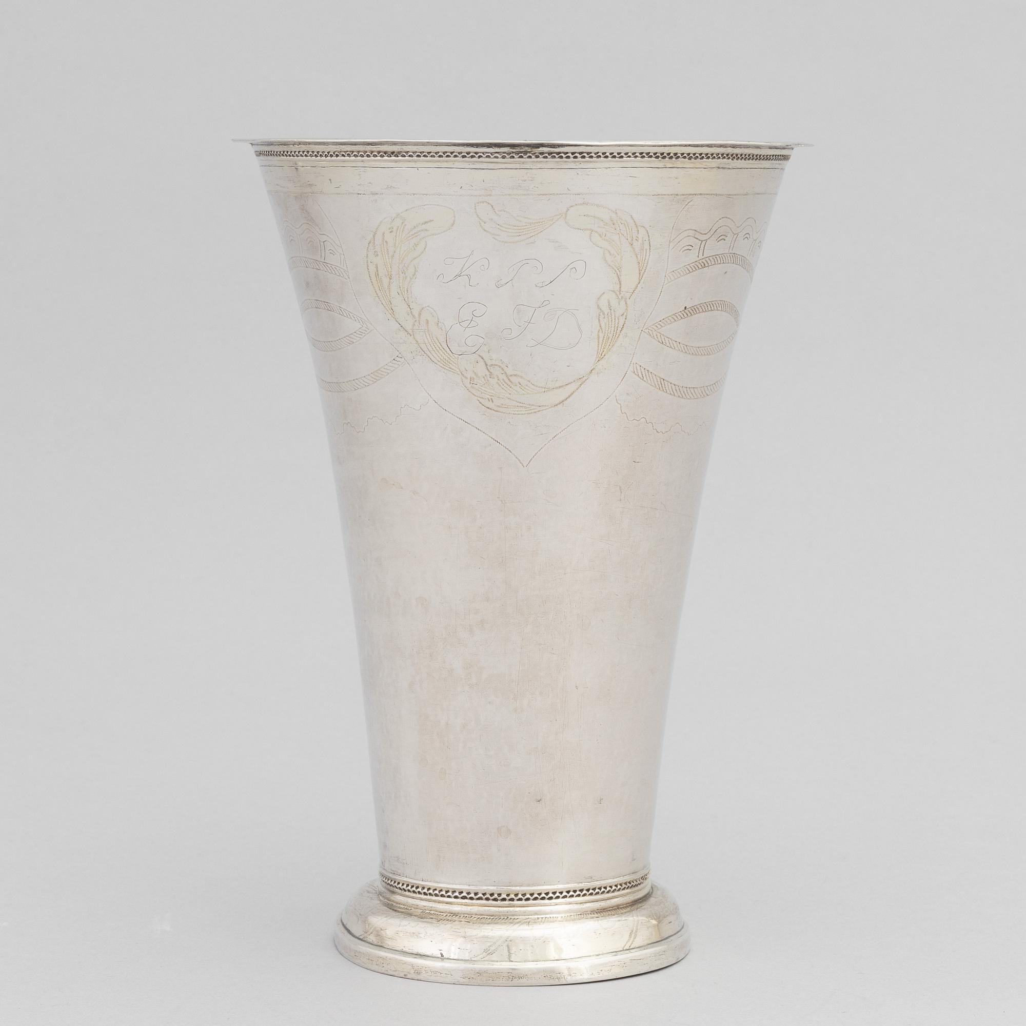 Lorenz Hell, a silver beaker, Alingsås, 1797.
