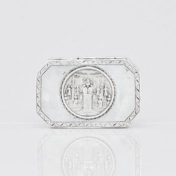 A Baltic late 18th/early 19th century silver-box, mark of Johann Gottfried Möring, Reval 1790-1818.