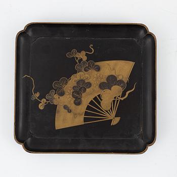 A group of Japanese lacquer ware, early 20th Century.