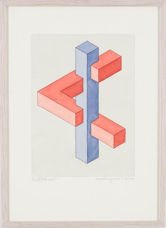 OSCAR REUTERSWÄRD, watercolour on paper, signed.