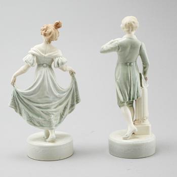 Two porcelain figurines by Ernst Wahliss for Royal Vienna, first half of the 20th century.