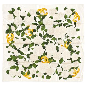 413. CHANEL, silk scarf, 1960/70's.
