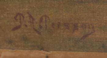 PETER ADOLF PERSSON, oil on canvas, signed on painting on the reverse.