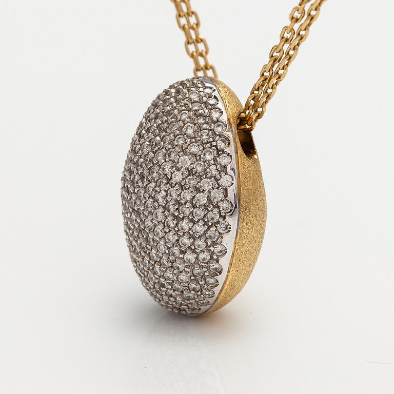 H Stern, "Golden stone", an 18K gold necklace with diamonds ca. 1.83 ct in total.