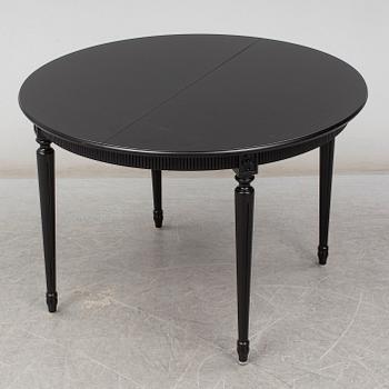 A gustavian style dining table, second half of the 20th century.