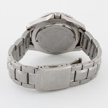 CITIZEN, "Pepsi", (W.R 20 bar), wristwatch, 41 mm.