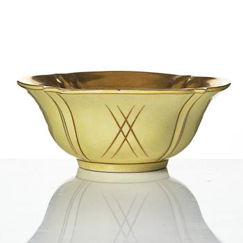 Wilhelm Kåge, Ask and bowls, 2 pcs, Gustavsberg 1927, 1929 and 1932.