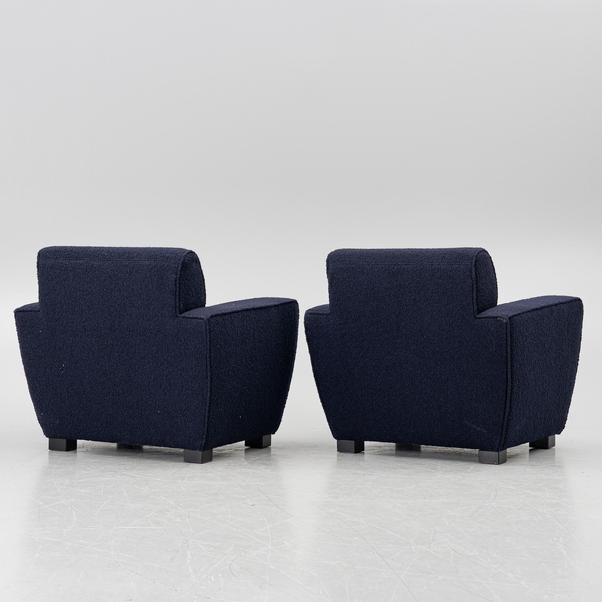 Fredrik Carlström, a pair of "Josefina" armchairs, Austere.