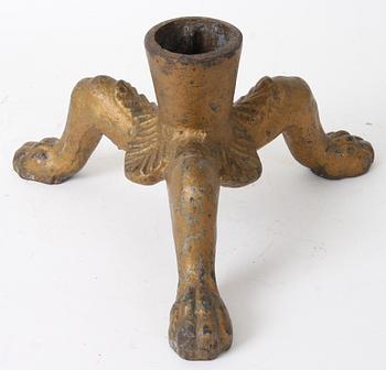 JULGRANSFOT, patinerad metall, 1900-talets första hälft.