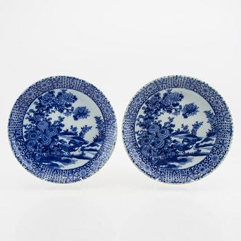 Six glazed ceramic plates from Japan around 1900's.