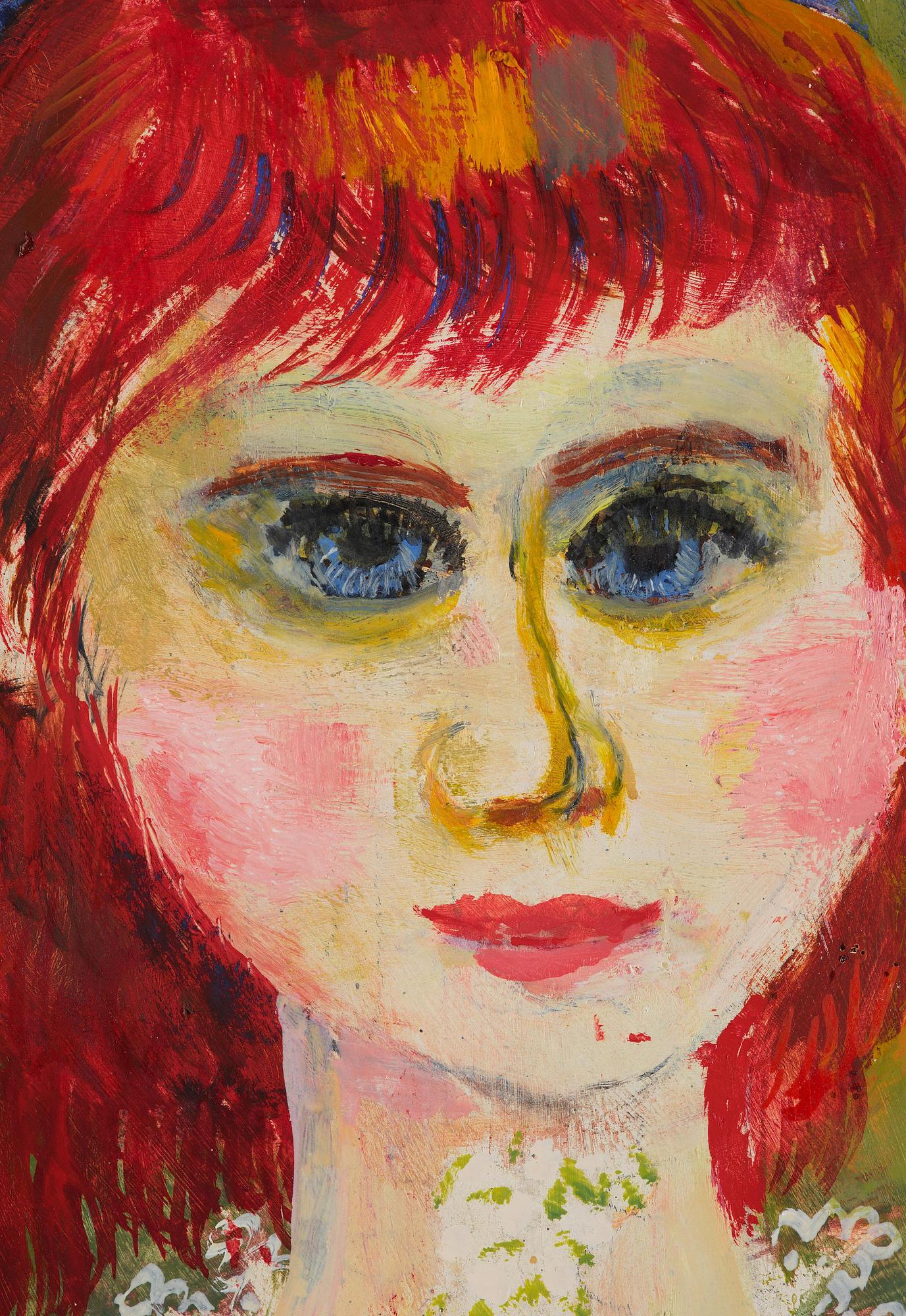 Olle Olsson-Hagalund, Flicka med blommor.