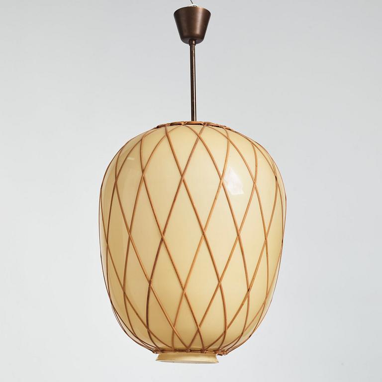 Harald Notini, taklampa, "modell 11555" Arvid Böhlmarks Lampfabrik, Stockholm 1940-tal.