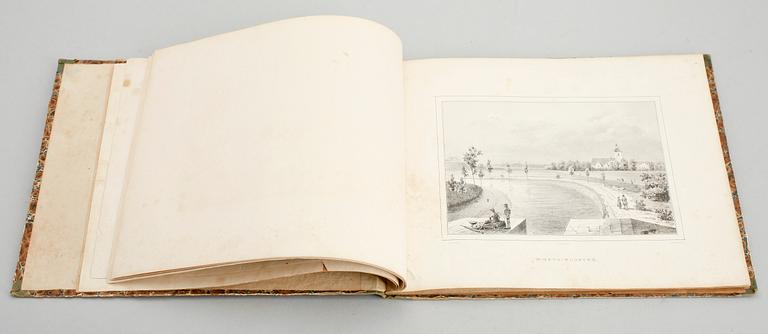 BOK, "Götha Kanal och dess Omgifningar", av Jacob Fredrik Ek, tryckt hos LJ Hjerta, Stockholm 1841/42.