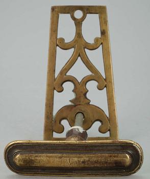 DÖRRHANDTAG, 3 st, brons, bl.a. Alvar Aalto.