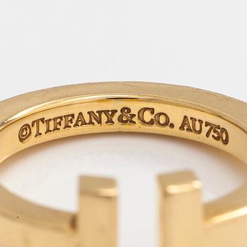 Tiffany & Co,  ring, "T-square", 18K guld.