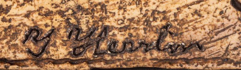 Ingrid Herrlin, skulptur, keramik, signerad.