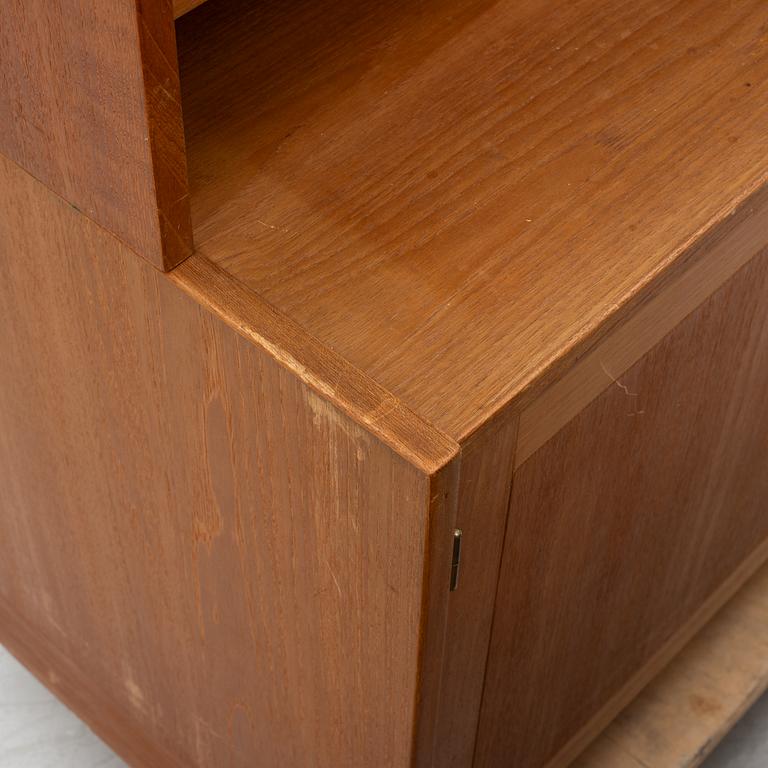 Bookcases with cabinets. 5 pieces. 1960s.