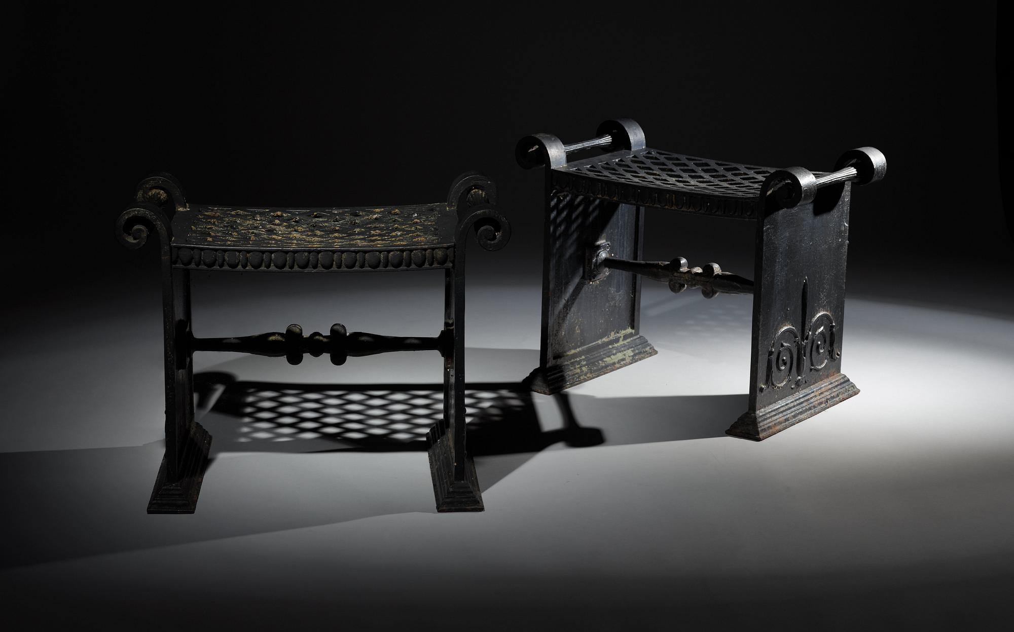 FOLKE BENSOW, "Taburett Nr 1", ett par, Näfveqvarns Bruk, ca 1925.