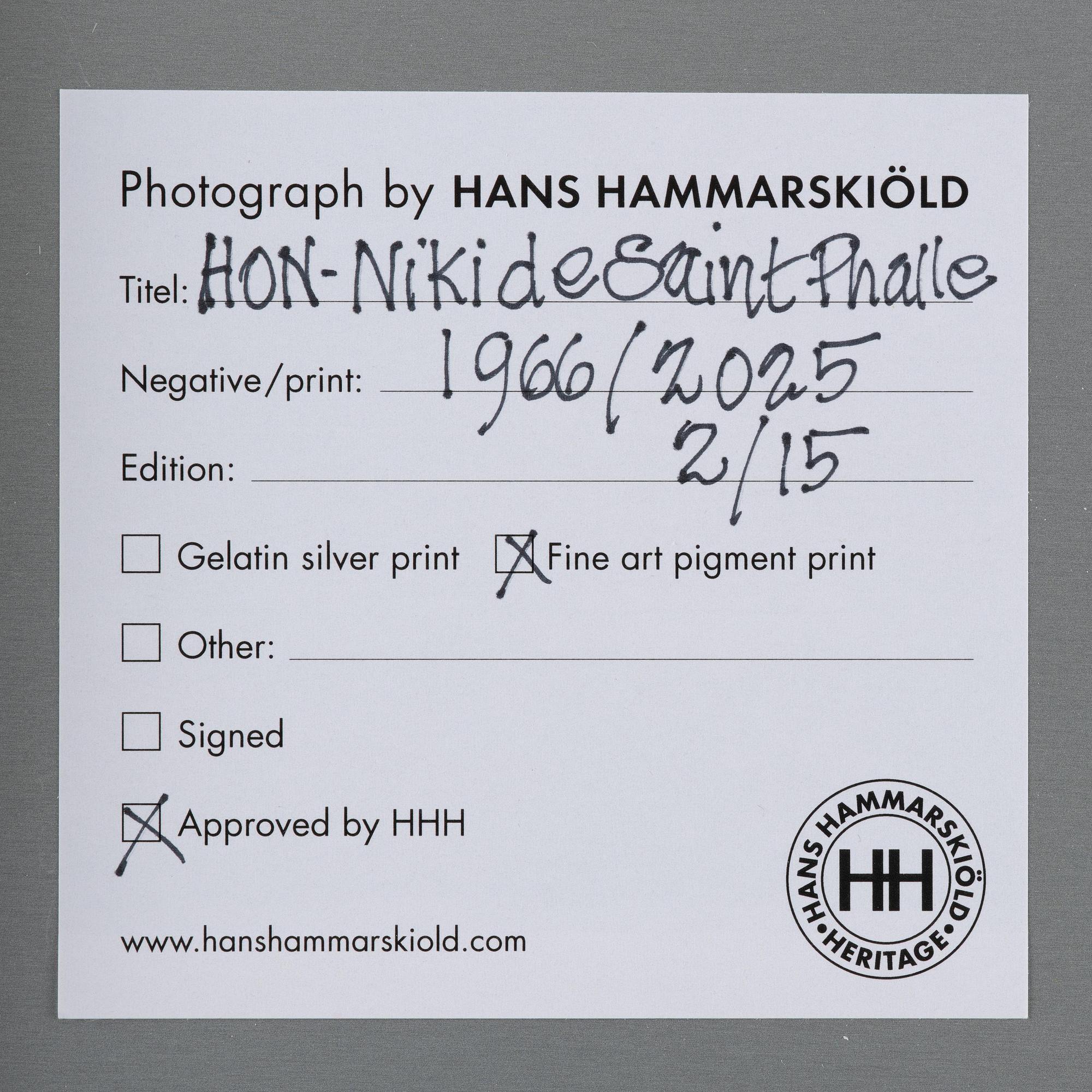 Hans Hammarskiöld, "Hon, Niki de Saint Phalle", 1966.