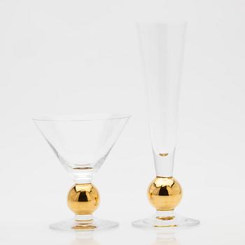Gunnar Cyrén, Glass service, 31 pieces, "Nobel", Orrefors.