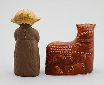 FIGURER, 2 st, Rörstrand samt Upsala-Ekeby.