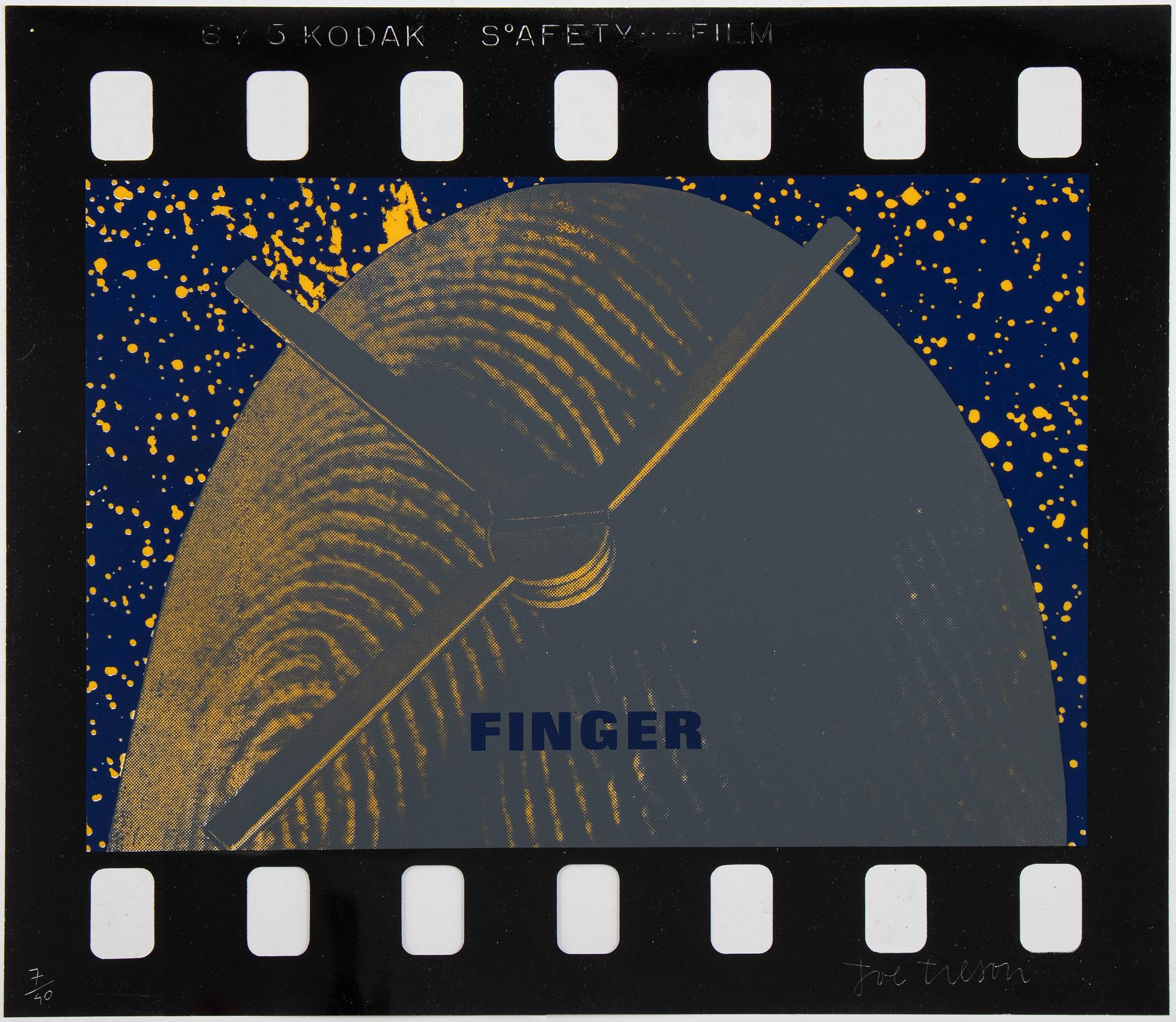 Joe Tilson, färgserigrafier och résin, 5 st, 1968, signerade 7/40.