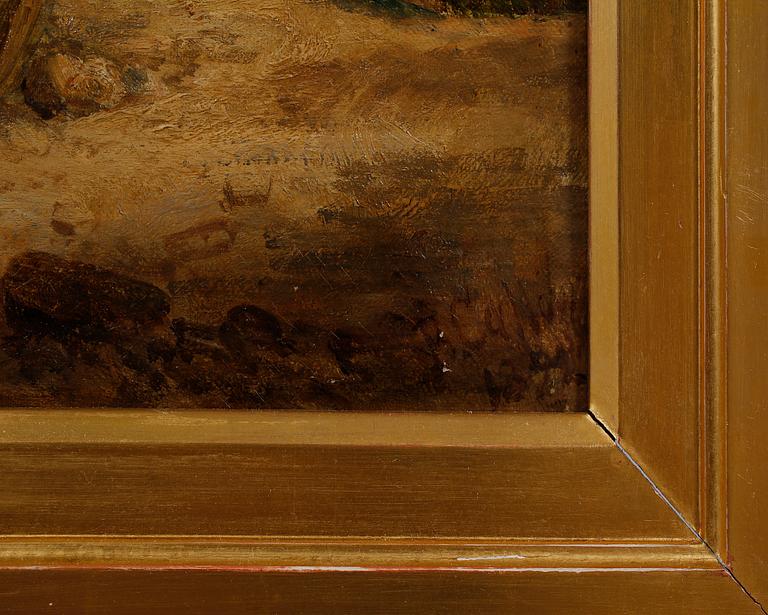 OKÄND KONSTNÄR, olja på duk, signerad B Callow?, daterad 1892?.