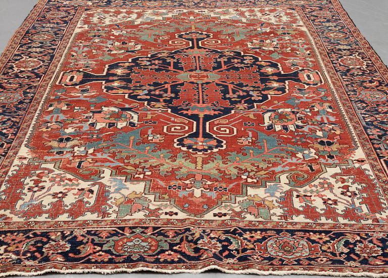 Matta, antik Heris, ca 375 x 280,5 cm.