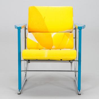 Yrjö Kukkapuro, A 1980s  'Experiment' open armchair for Avarte, Finland.