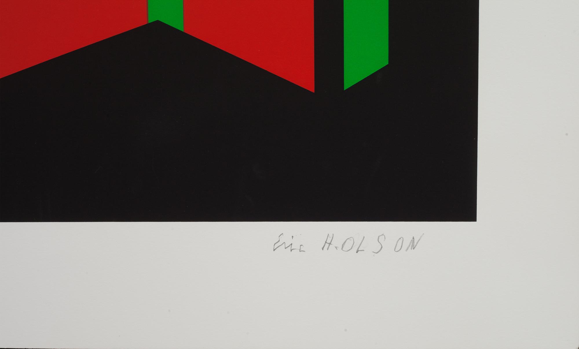ERIC H OLSON, färglitografi. Numrerad XII/XXV och signerad.