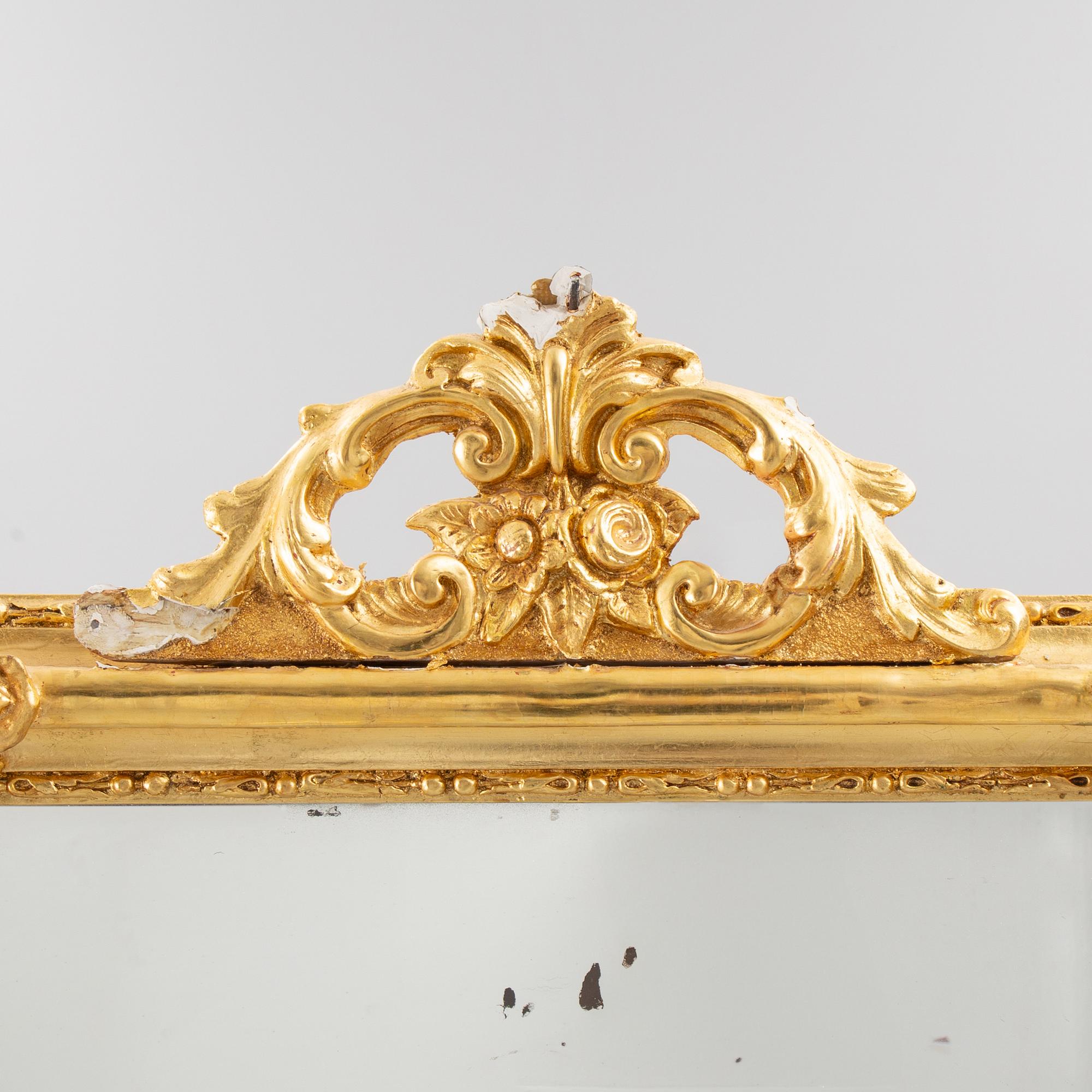 Golvspegel med konsolbord, 1800-talets slut.