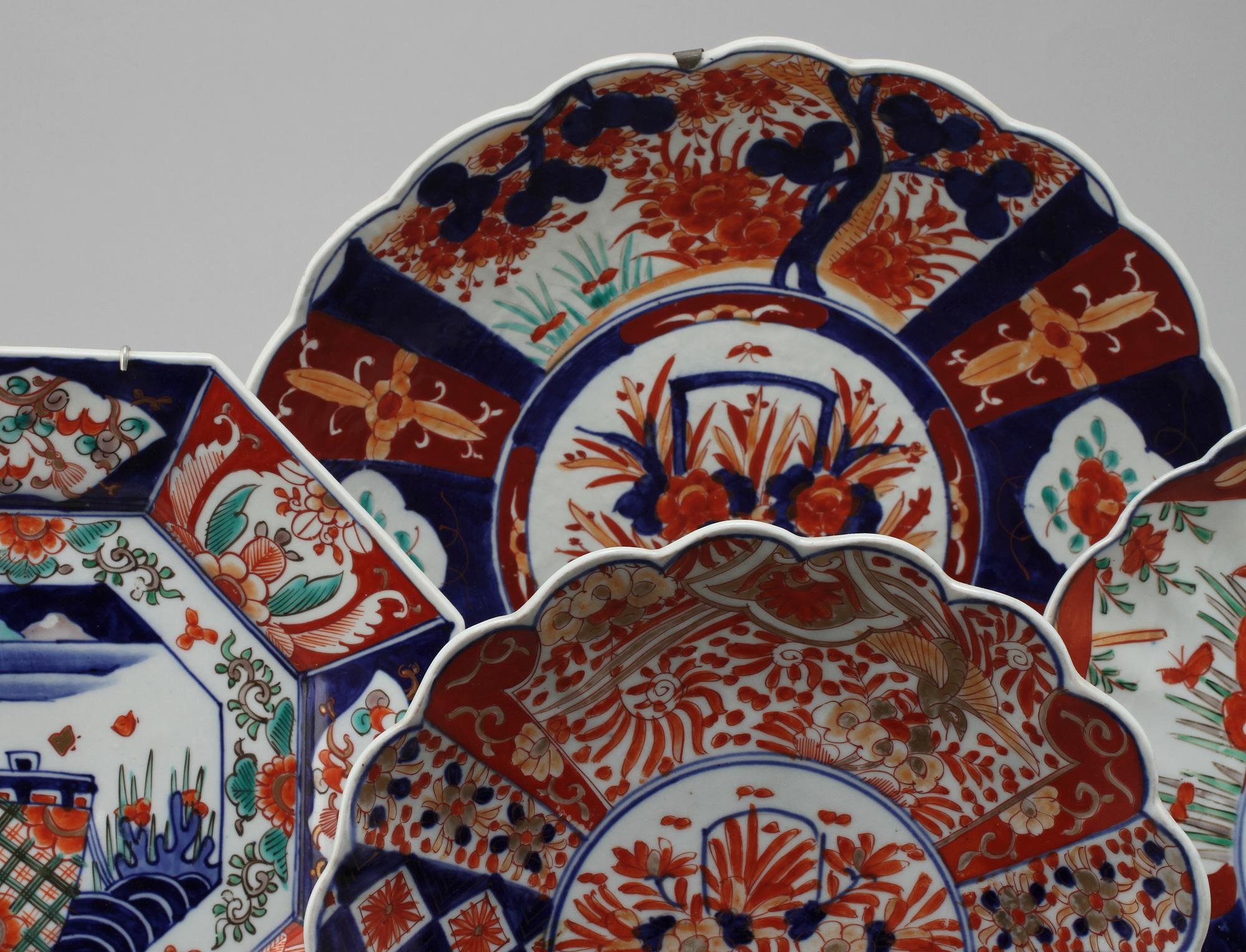 FAT, 4 st, porslin, Japan, omkring 1900.