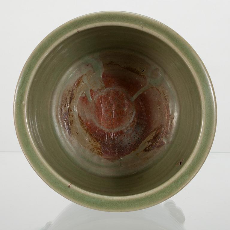 RÖKELSEKAR, Kina, lergods, Celadon, Ming dynastin (1368-1644).