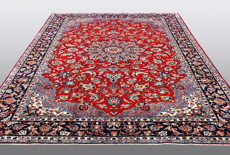 A carpet, Mashad, ca 345 x 242 cm.