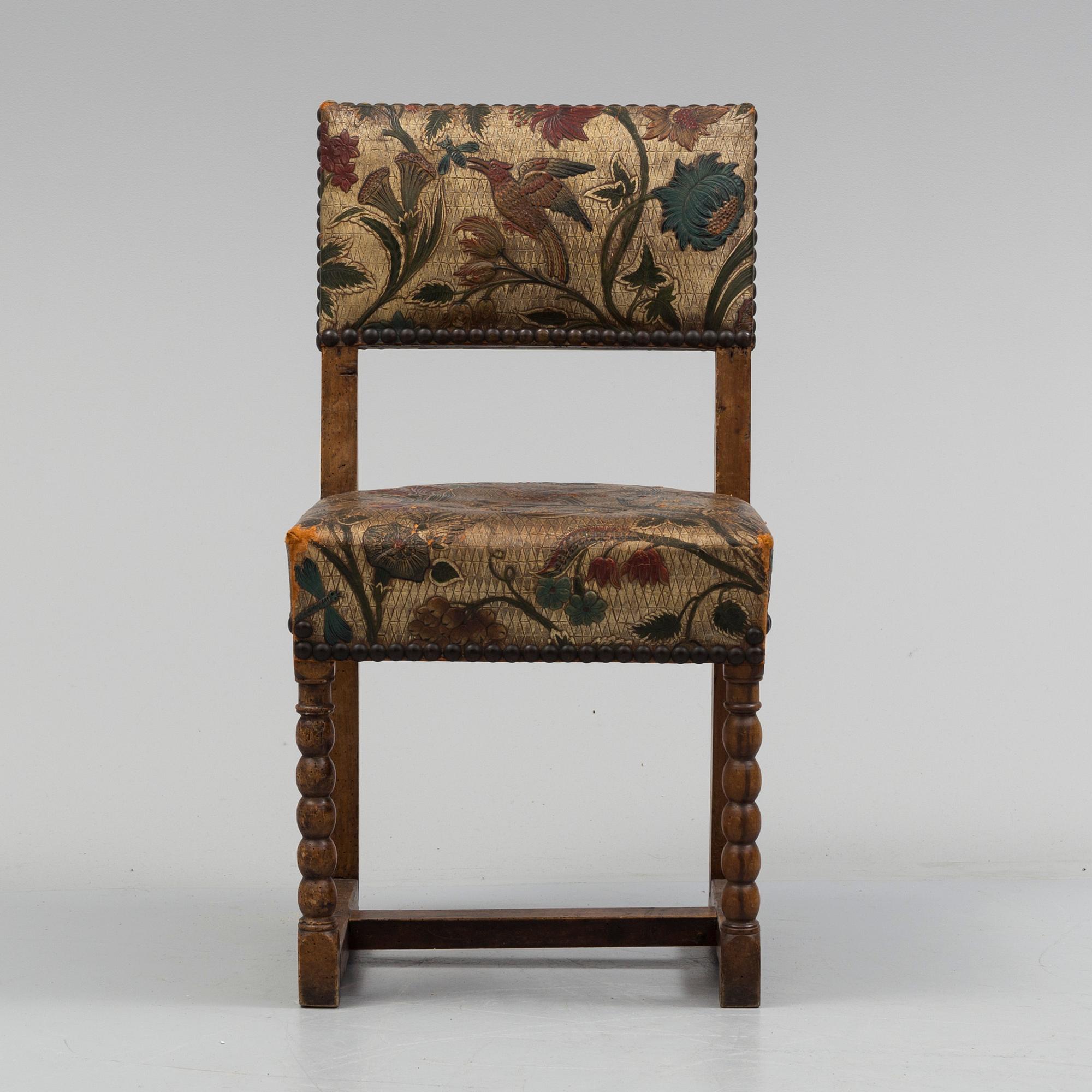 A baroque chair, late 17th or early 18th century.