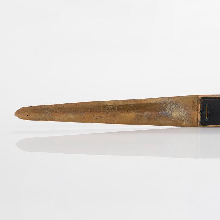 Okänd konstnär, brevkniv, Idman 1900-talets mitt.