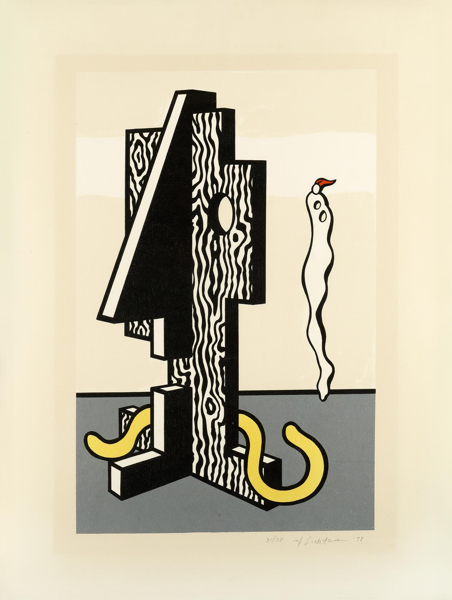 Roy Lichtenstein, "Figures", from "Surrealist series".
