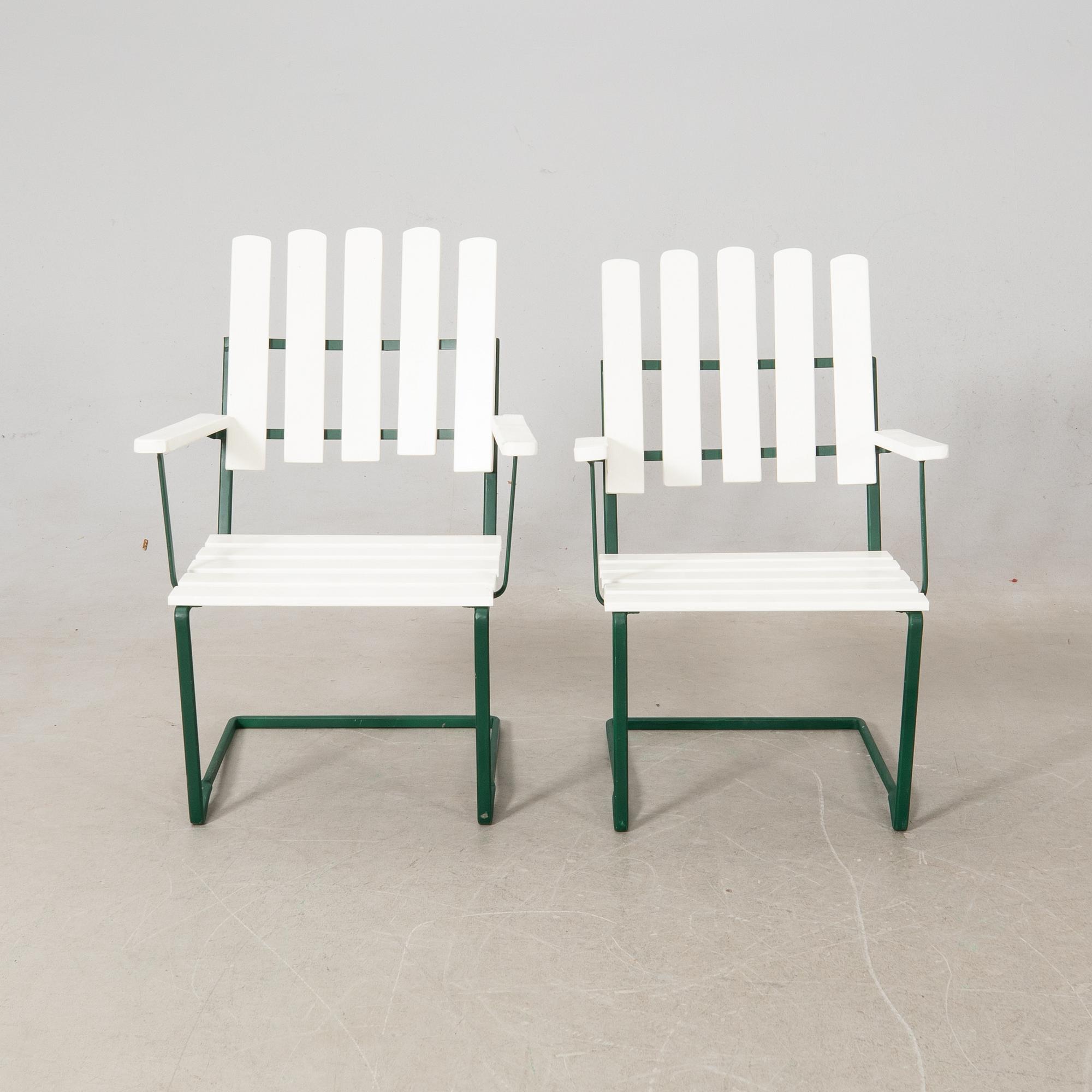 Arthur Lindqvist, garden group 6 parts, model 9A and model 2A, Grythyttan 20th century.