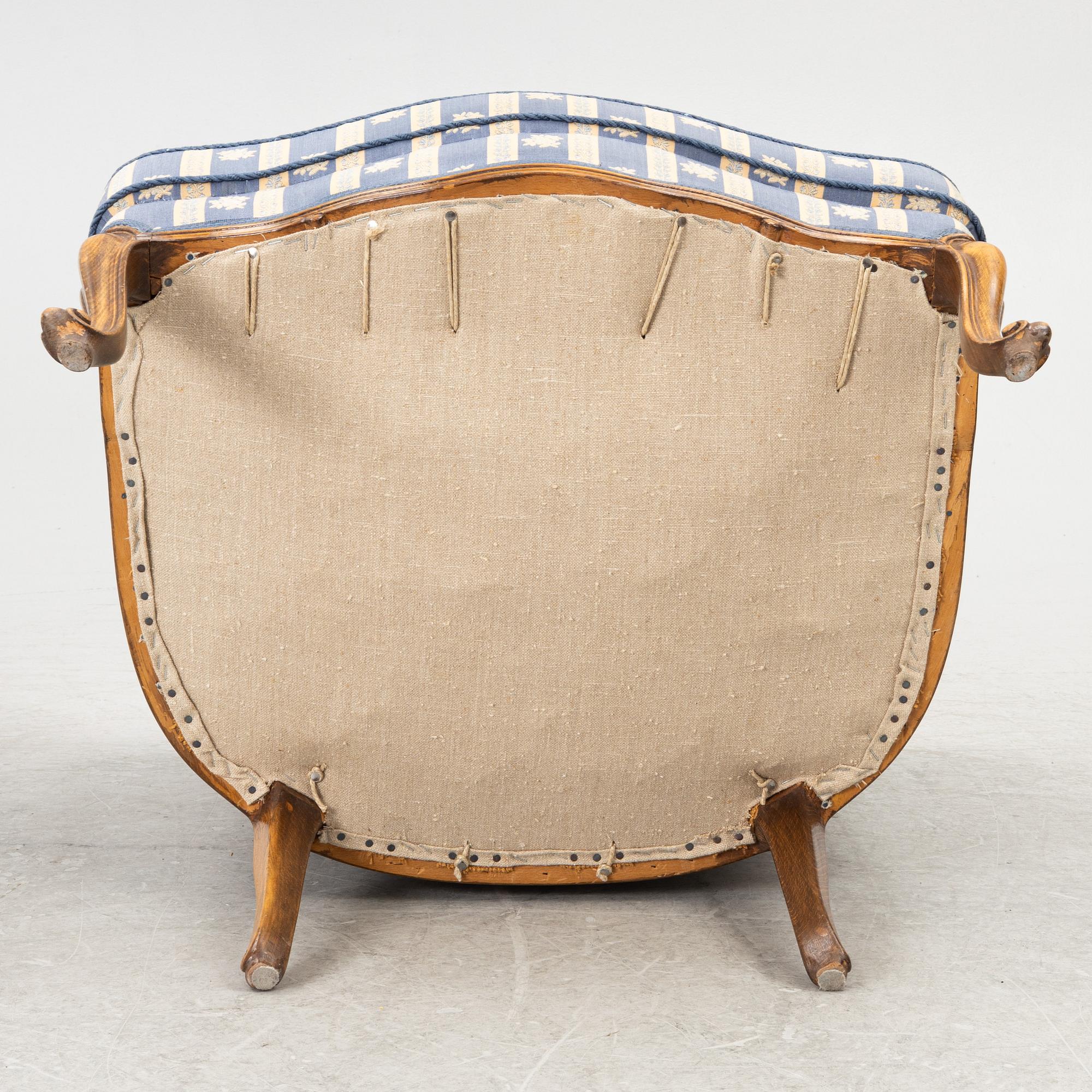 Bergèrer/fåtöljer, omkring år 1900.