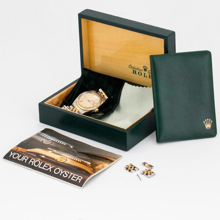ROLEX, Oyster Perpetual, Datejust (T Swiss T), Chronometer, wristwatch, 36 mm.