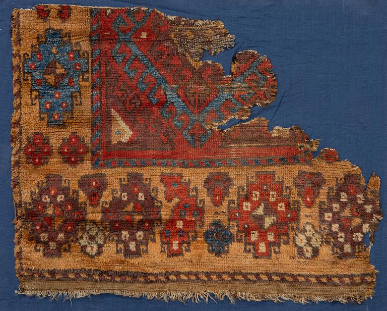 A 19th century Cappadocia fragment, c. 100 x 120 cm.