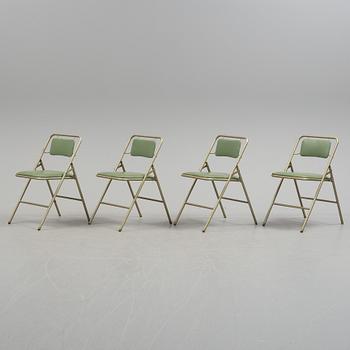 A table and four chairs by Dipetrol, second half of the 20th century.